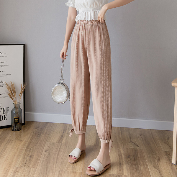 Női magas derekú sifon nadrág