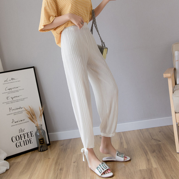 Női magas derekú sifon nadrág