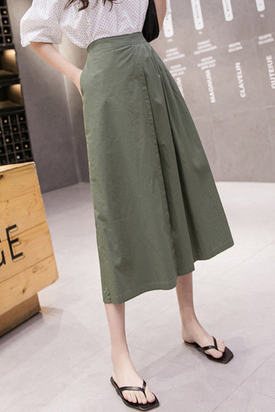 Platas sieviešu bikses ar elastīgu jostasvietu