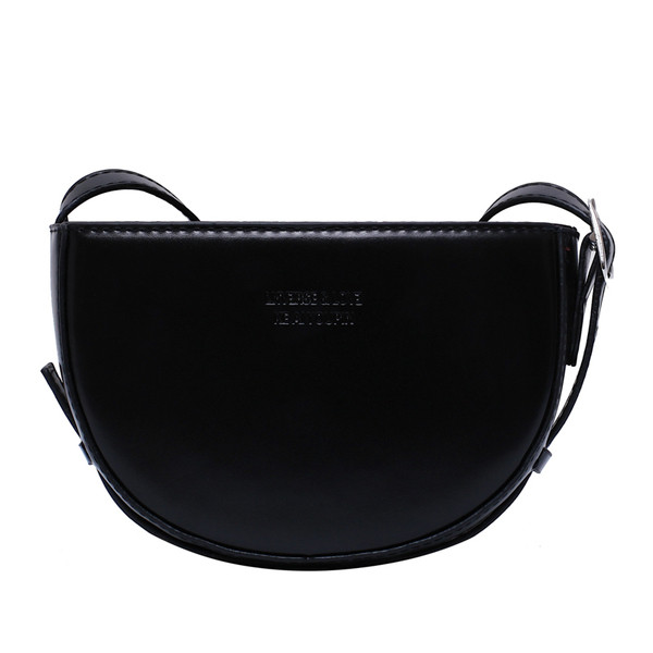 Ādas sieviešu maza soma ar garu rokturi