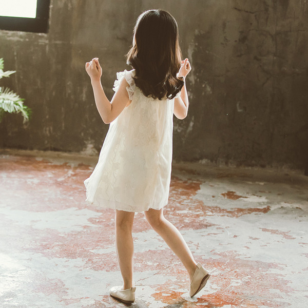 Gyermek nyári retro csipkeruha