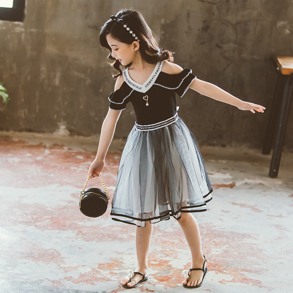 Izgriezta bērnu kleita ar tillu un lentīti