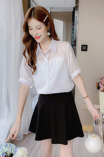 Ženska košulja od šifona s klasičnom kragnom