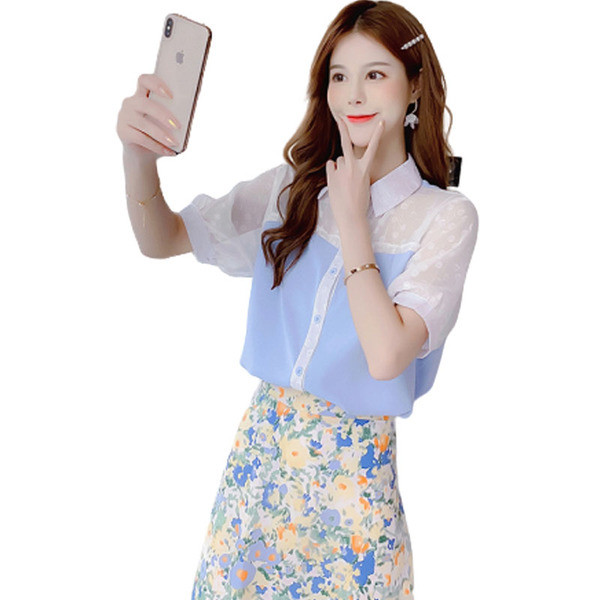 Ženska košulja od šifona s klasičnom kragnom