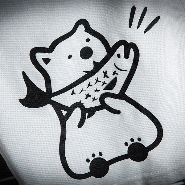 Férfi rövidnadrág elasztikus derékkal és rátéttel