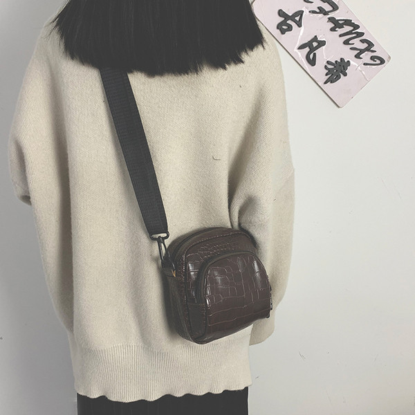 Bőr női mindennapi válltáska