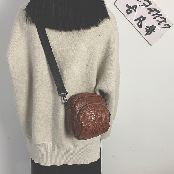 Bőr női mindennapi válltáska