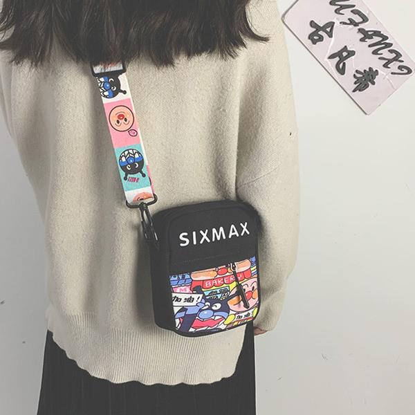 Női mindennapi táska színes rátéttel