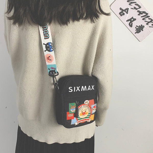 Női mindennapi táska színes rátéttel