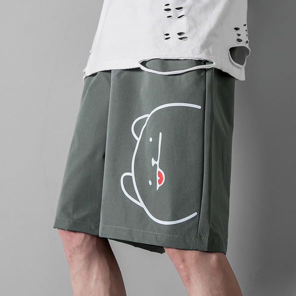 Férfi rövidnadrág széles modell rátéttel és 5XL méretig