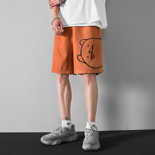 Férfi rövidnadrág széles modell rátéttel és 5XL méretig