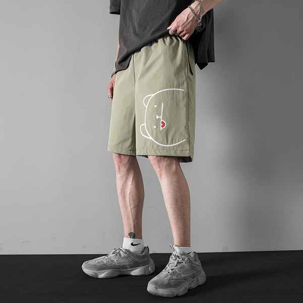 Férfi rövidnadrág széles modell rátéttel és 5XL méretig