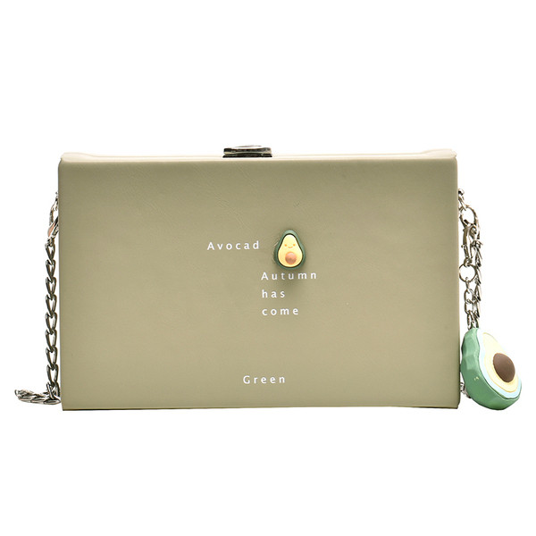 Stílusos női táska négyzet alakú, vas fogantyúval