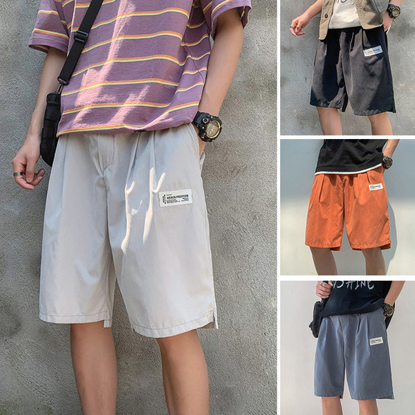 Férfi rövidnadrág széles modell elasztikus derékkal