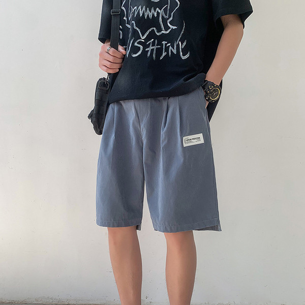 Férfi rövidnadrág széles modell elasztikus derékkal