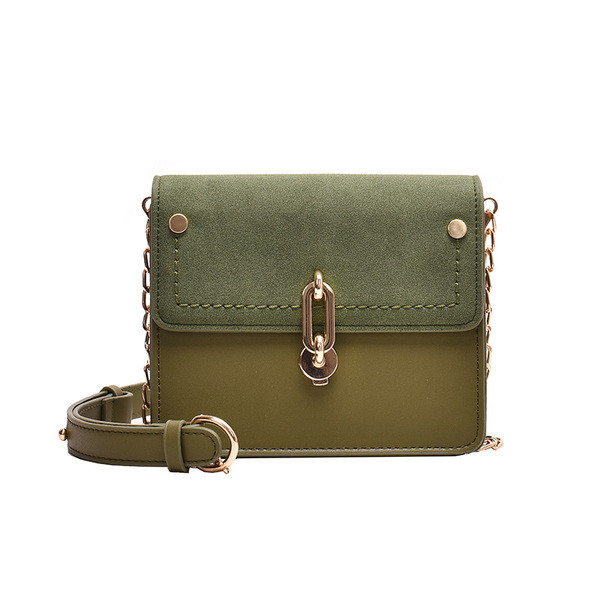 Modern női táska fém hosszú fogantyúval és elemmel