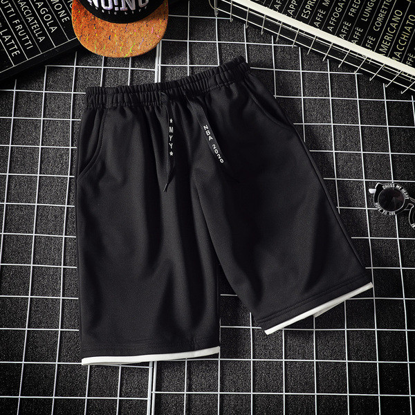 Alkalmi férfi rövidnadrág elasztikus derékkal