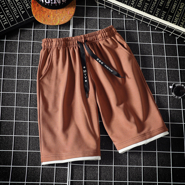 Alkalmi férfi rövidnadrág elasztikus derékkal