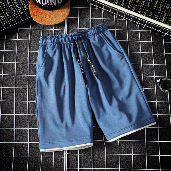 Alkalmi férfi rövidnadrág elasztikus derékkal