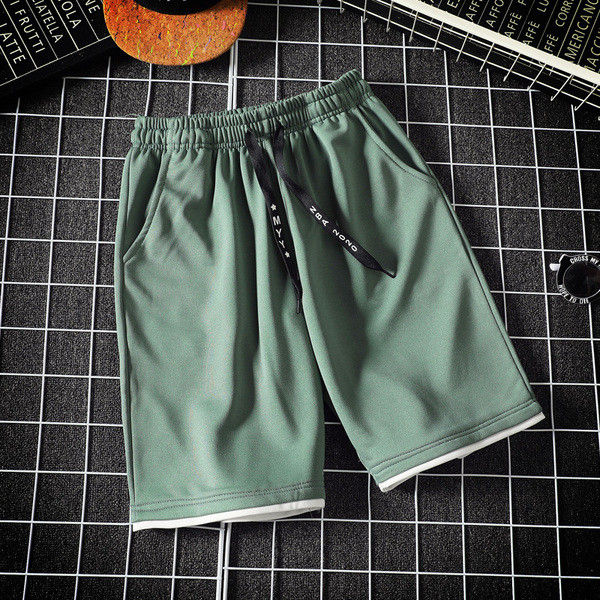 Alkalmi férfi rövidnadrág elasztikus derékkal