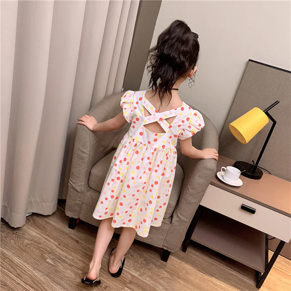 Lezser, nyári pöttyös gyerekruha