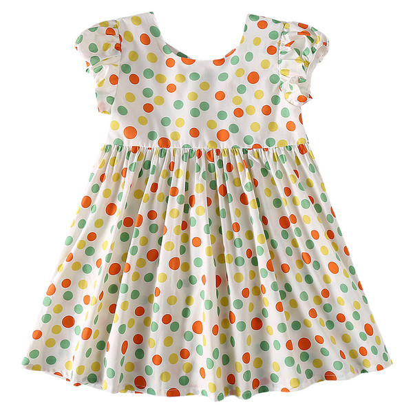 Lezser, nyári pöttyös gyerekruha