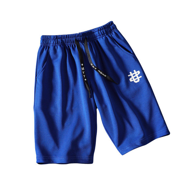 Férfi rövidnadrág rátéttel és elasztikus derékkal