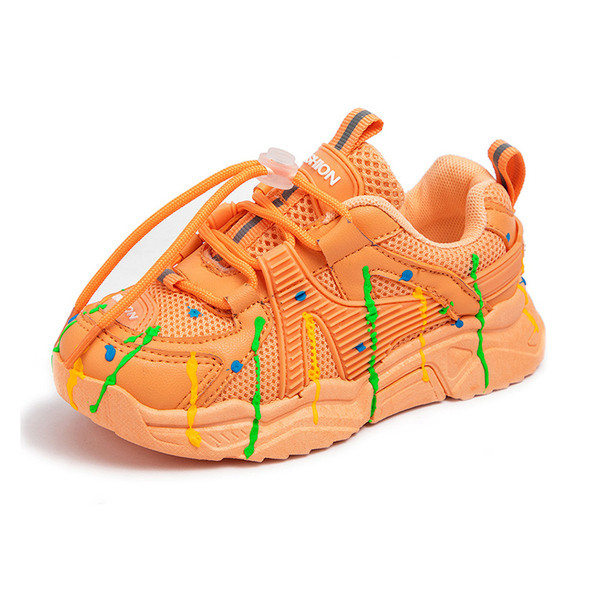 Világító gyerekcipő nyakkendővel lányoknak