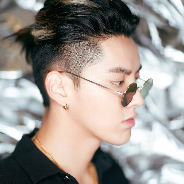 Modern, kerek férfi napszemüveg