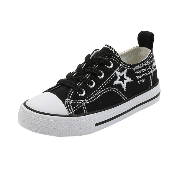 Gyermek tornacipő feliratokkal és nyakkendőkkel lányoknak