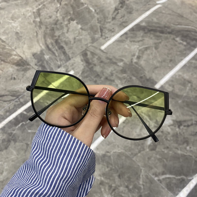 Női stílusos női kerek szemüveg