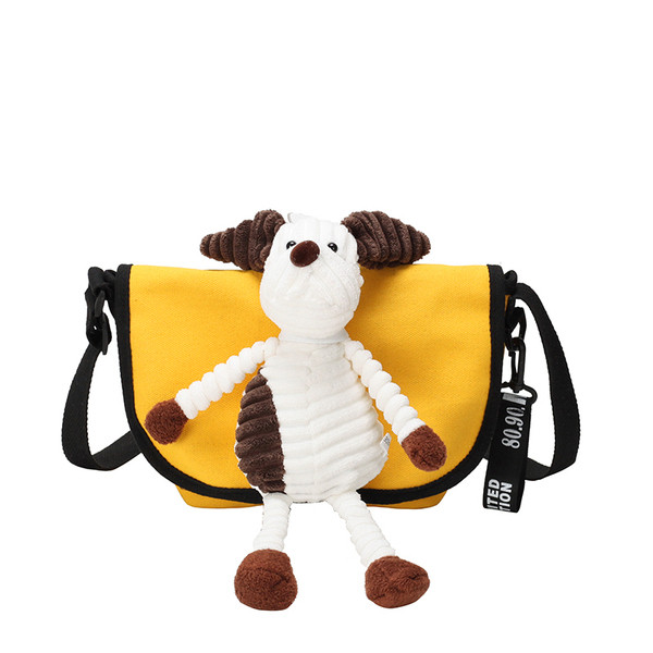 Női mindennapi táska elemmel - plüssjátékkal