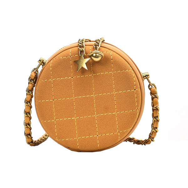 Kör alakú női bőrtáska