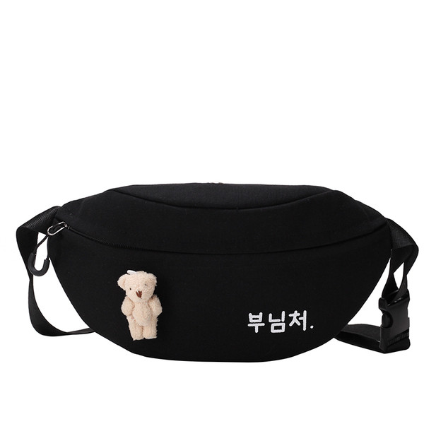 Hétköznapi női szövettáska, amely megfelel a deréknak