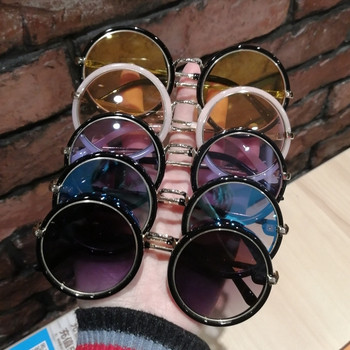 Актуални детски слънчеви очила в кръгла форма за момичета