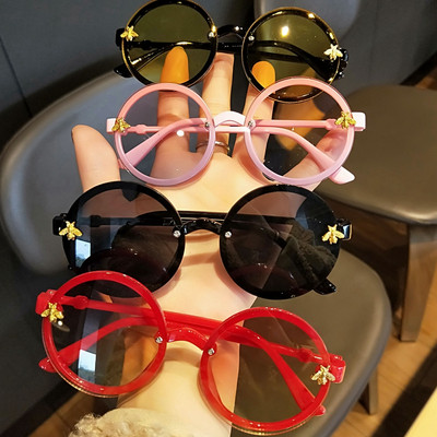 Μοντέρνα  παιδικά γυαλιά σε στρογγυλό σχήμα για κορίτσια