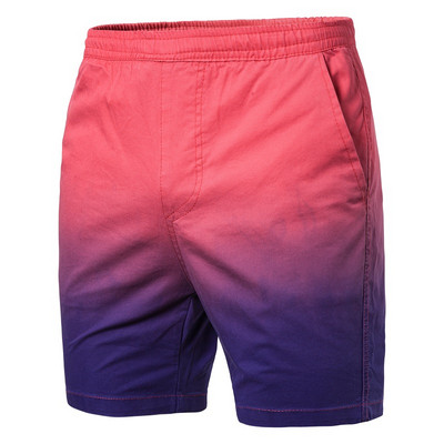 Kéttónusú férfi rövidnadrág gumírozott derékkal és zsebekkel