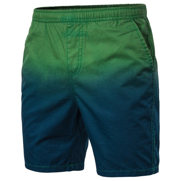 Kéttónusú férfi rövidnadrág gumírozott derékkal és zsebekkel