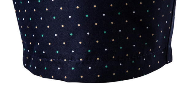 Pöttyös férfi rövidnadrág elasztikus derékkal