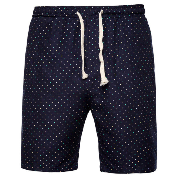 Pöttyös férfi rövidnadrág elasztikus derékkal