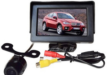  4.3 инчов автомобилен монитор с LCD екран с два канала AV входен сателитен дисплей