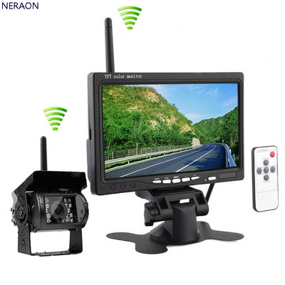 Widescreen 7 inch monitor with wireless reversing camera
