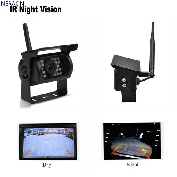 Széles képernyős, 7 hüvelykes monitor vezeték nélküli tolatókamerával