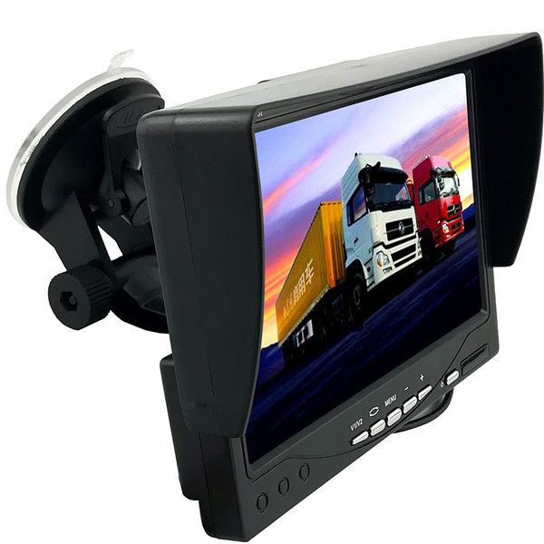 7 hüvelykes autós kijelző 12V / 24V és tolató funkcióval