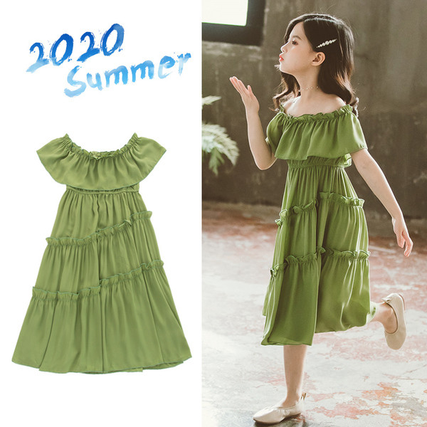 Modern nyári gyerekruha leeső ujjakkal