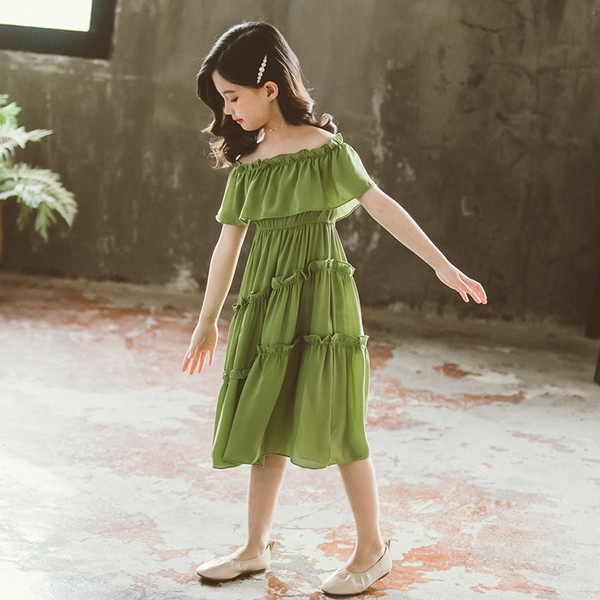 Modern nyári gyerekruha leeső ujjakkal