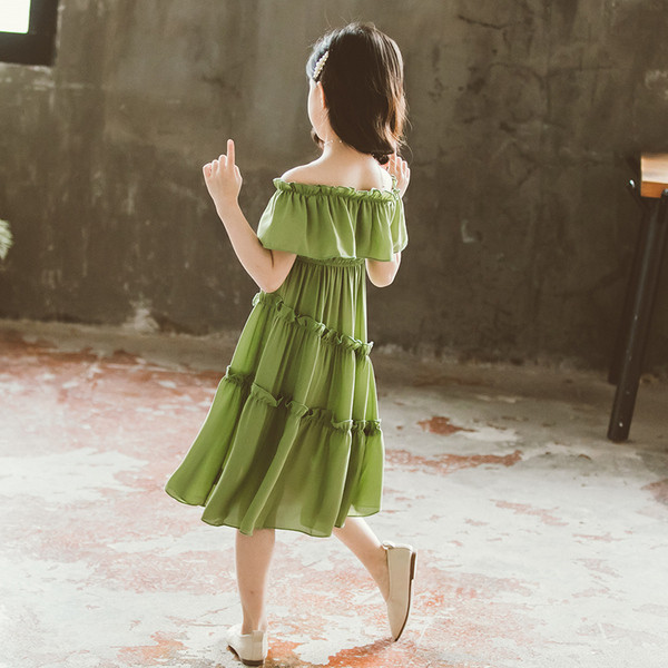 Modern nyári gyerekruha leeső ujjakkal