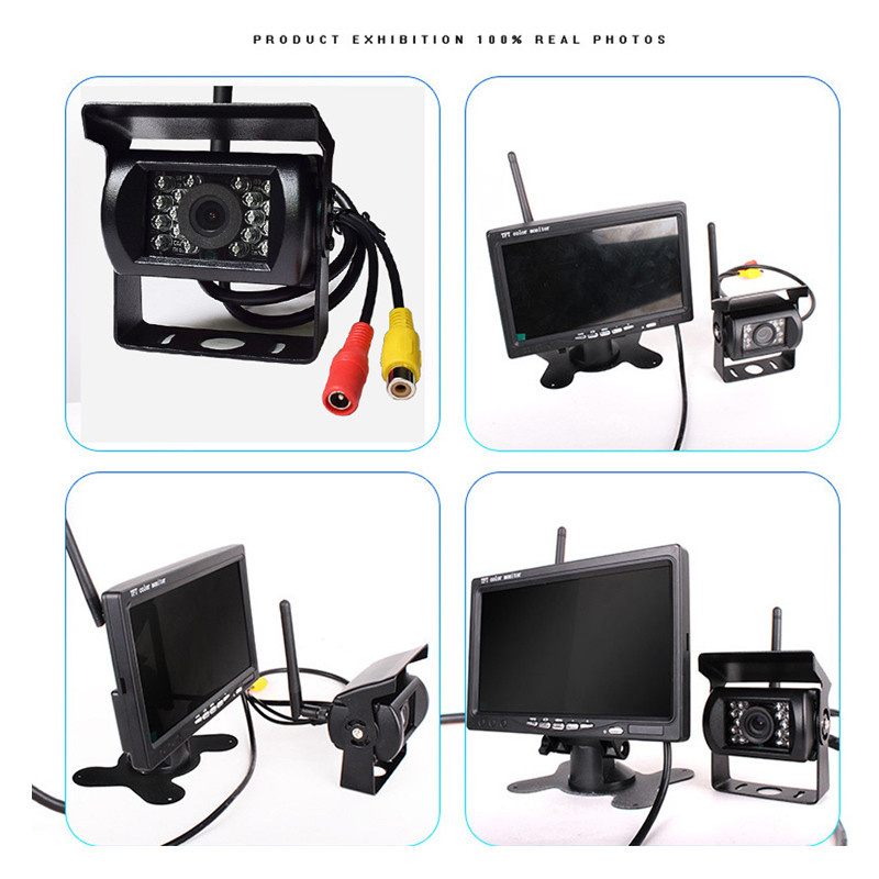 Vezeték nélküli, 5 hüvelykes monitor éjszakai és hátsó nézethez
