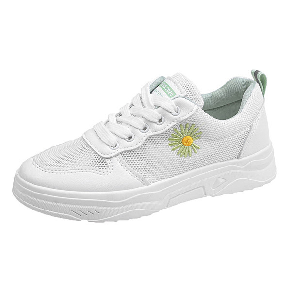 Sieviešu sporta kedas ar sietu un krāsainu izšuvumu