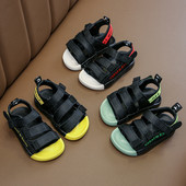 Ikdienas sandales ar uzlīmēm zēniem